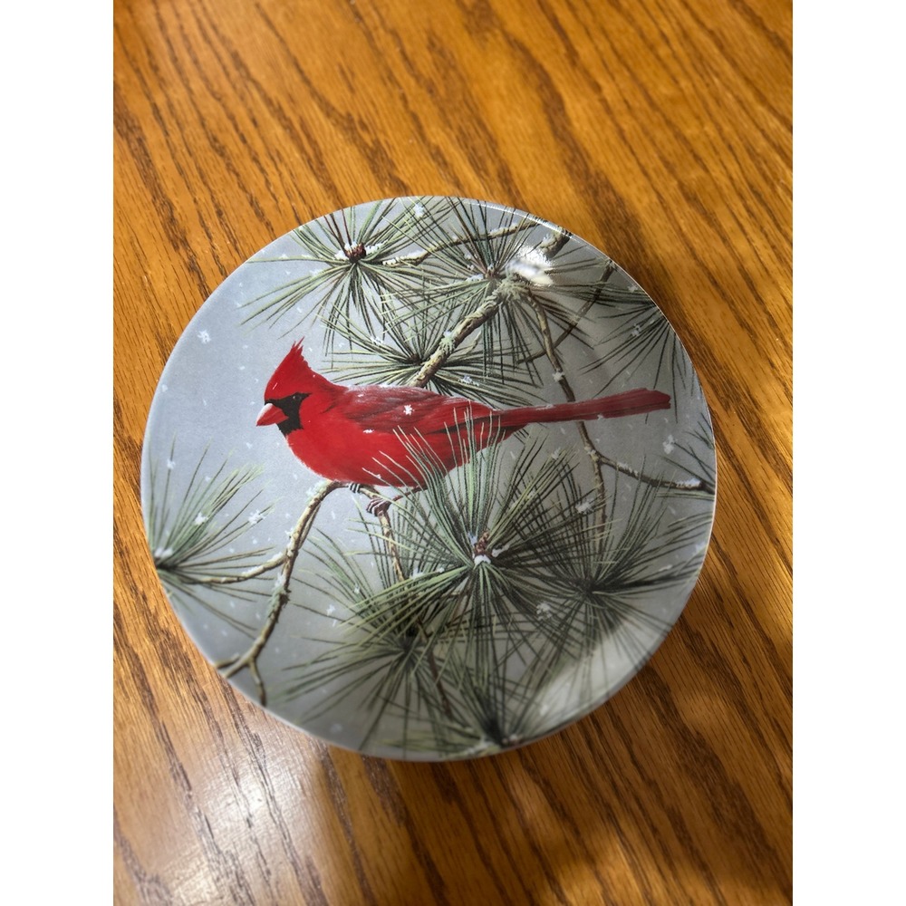 Hautman Brothers Winter Snowfall Cardinal 8" Decor Plate A Special Place 2003